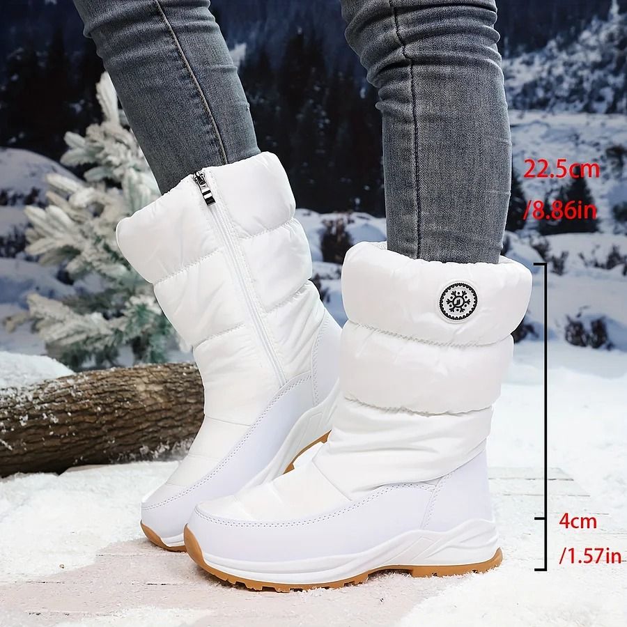 🔥 LETZTER TAG: 60 % RABATT 🔥 Wasserdichte Damen-Schneestiefel – warm gefüttert, rutschfest & bequem zum Hineinschlüpfen